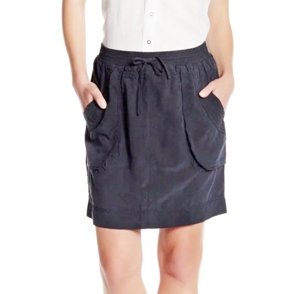 GoSilk Washable Pull-On Drawstring SILK Skirt NEW - Picture 2 of 16